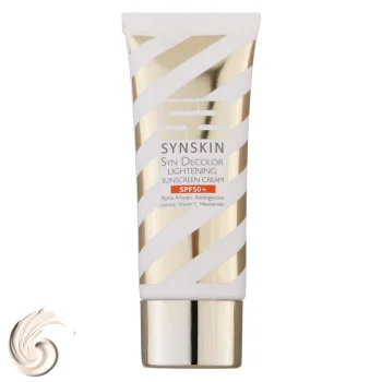 ژل کرم ضد آفتاب بدون رنگ ساین اسکین SPF50 مدل Decolor محافظ UVA ،UVB، روشن‌کننده، مناسب انواع پوست حجم 40 میلی‌لیتر