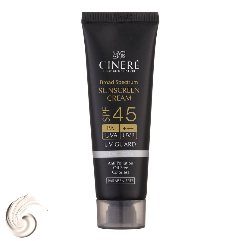 کرم ضد آفتاب آقایان سینره SPF45 حجم 50 میلی لیتر