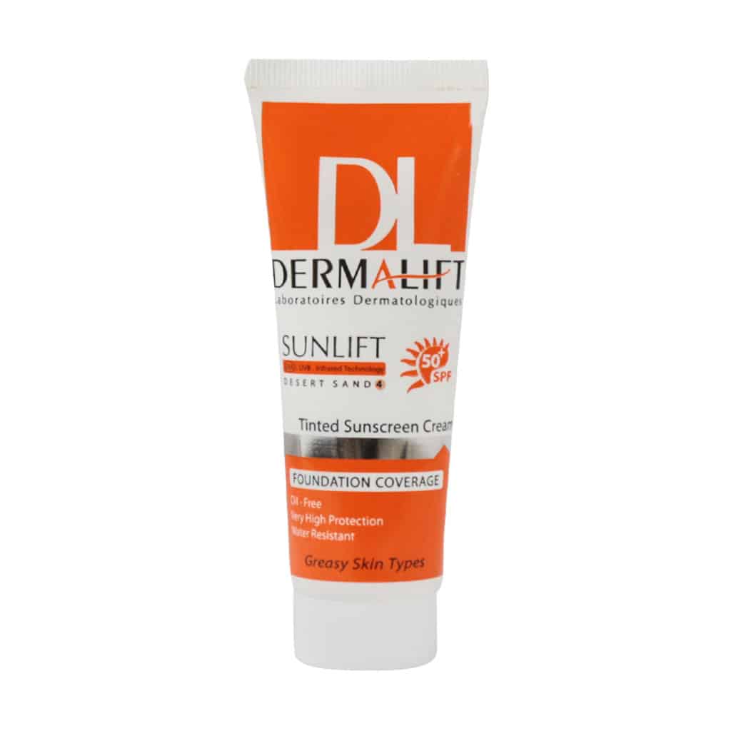 کرم ضد آفتاب SPF50 پوست چرب درمالیفت 40 میلی لیتر