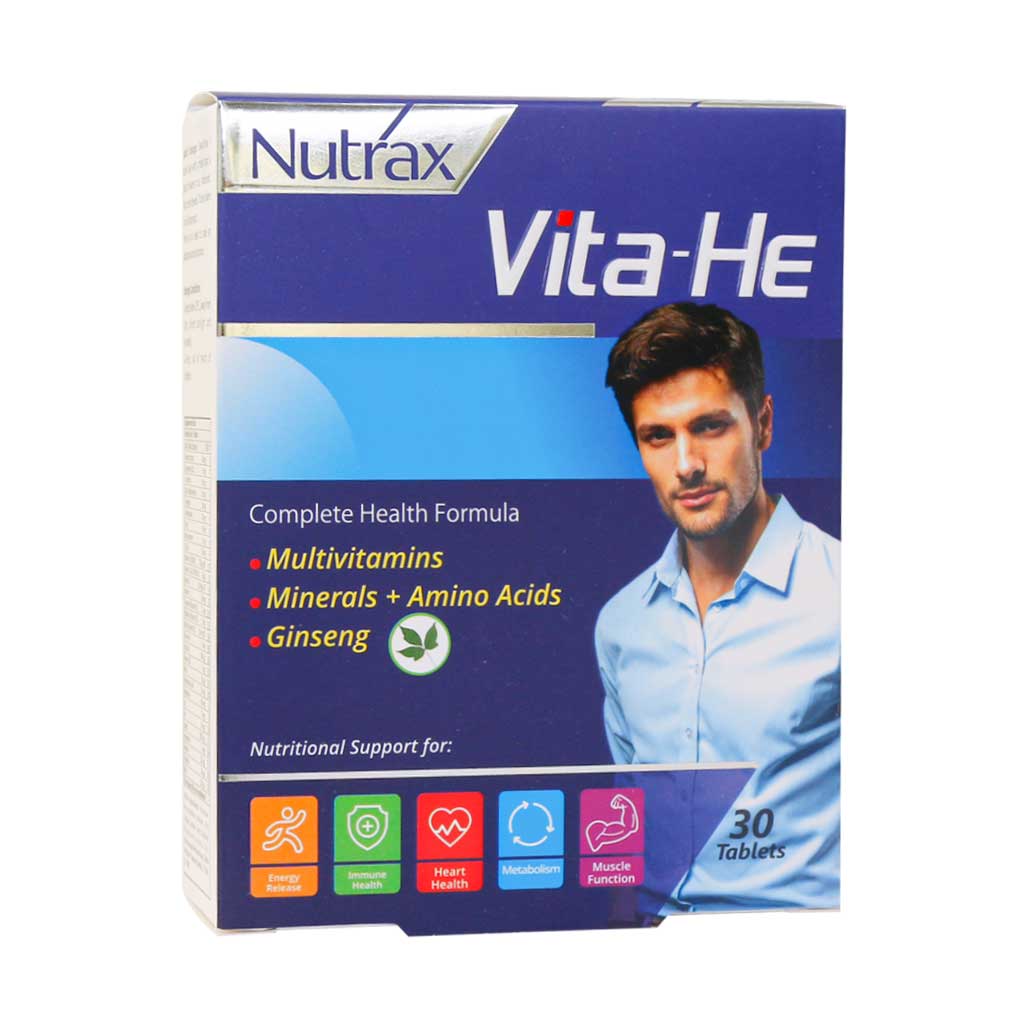VitaHe Multivitamin and Mineral Nutrax Tablets 30