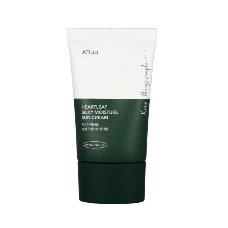 anua hearleaf silky moisture suncream 50 ml 1