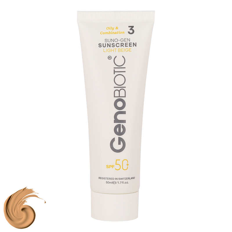 ضد آفتاب SPF50 ژنوبایوتیک پوست چرب